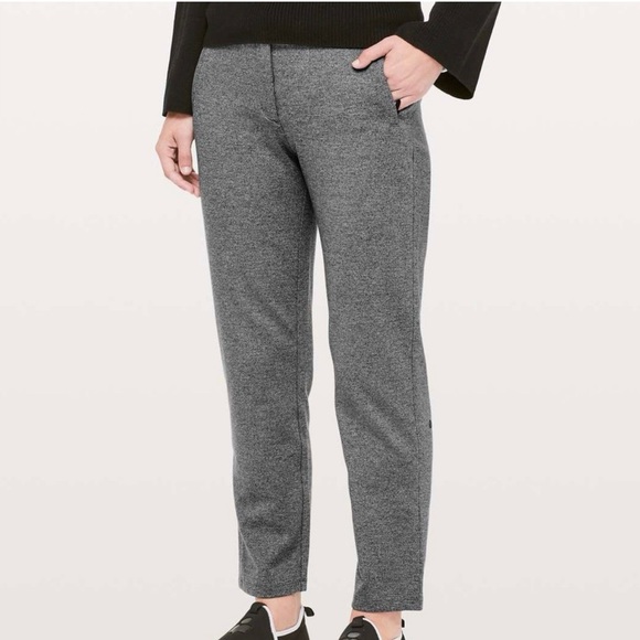 lululemon athletica Pants - Lululemon On the Go Pants Heathered Core Grey Size 6